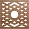 Ekena Millwork Chevron Wood Fretwork Pierced Ceiling Medallion, Walnut, 32"OD x 8 1/4"ID x 3/8"T CMWP32X32X0375CHWA - alternate 1